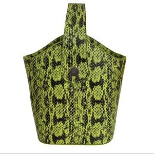 Snakeskin Bucket Bag Purse